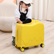 儿童行李箱可坐骑小型轻便密码箱，18寸登机箱，可爱男女孩拉杆旅行箱