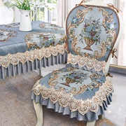 欧式餐椅垫奢华布艺北欧防滑坐垫椅背套家用椅子垫套装高档餐桌布