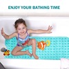100*40cm加长款PVC浴室防滑垫 浴室浴缸垫带吸盘地垫