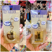 日本亚克力钥匙扣徽章挂件照片，小卡收藏挂双面，使用包包钥匙链