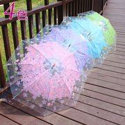 卡通儿童雨伞透明伞女童，公主伞小学生幼儿园可爱长柄伞男童伞自动