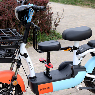 电动车儿童坐椅前置踏板车，小电瓶车婴儿宝宝座椅，电自行车小孩坐凳