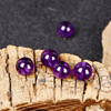 天然紫晶散珠6a乌拉圭紫水晶散珠圆珠DIY配件紫水晶手链配件整包