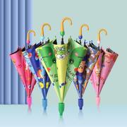 卡通儿童伞自动长柄雨伞黑胶，可爱男女小学生，遮太阳伞儿童小号雨伞