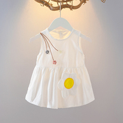 超洋气婴儿裙子薄款夏季2023女宝宝连衣裙01-3岁婴幼儿吊带裙女童