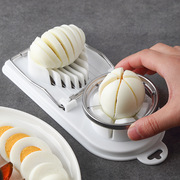 切皮蛋器家用切鸡蛋工具多功能不锈钢手动松花蛋切片分割器切蛋器