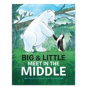 大北极熊和小企鹅来相遇 Big & Little Meet in the Middle 英文原版进口外版图书