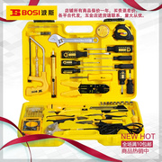 。波斯工具 43件电讯组套电工工具 电烙铁万用表胶钳BS511043