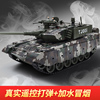 中国99式遥控坦克可发射金属履带电动仿真模型儿童玩具