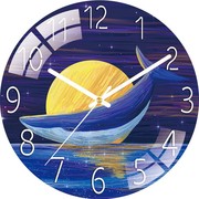 艺术钟表挂钟客厅家用时钟免打孔石英钟静音卧室挂表创意挂墙表钟