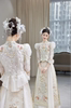 2023新中式新娘嫁衣七分袖，甜美高级感重工，珠绣龙凤褂秀禾服敬酒服