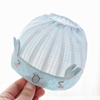婴儿帽子夏季薄款空顶胎帽囟门帽新生儿春秋款，3男宝宝帽子0一6月