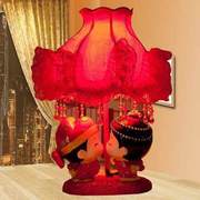 宋氏实用红色台灯新婚陪嫁床头灯，婚庆结婚礼物，卧室婚房闺蜜创意。
