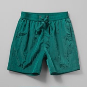 绿色短裤男士潮牌四分裤，休闲外穿百搭全内衬不贴身运动短裤