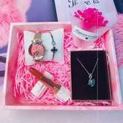 生日礼物女生送女孩女闺蜜，圣诞节情人节项链手表礼盒创意手链