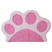 粉色猫爪吸水脚垫防滑门垫卫生间门口卡通少女可爱地垫卧室床边毯