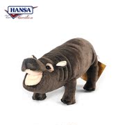 澳洲hansa河马玩偶，进口仿真动物毛绒玩具，儿童公仔生日礼物6703