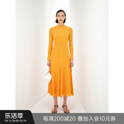 Z老板 镂空网状毛织大摆裙二件套连衣裙春秋毛织长袖2023女
