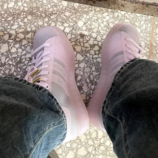Adidas/阿迪达斯 男女果冻底贝壳头板鞋