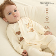 modomoma龙年婴儿衣服春装刚出生宝宝满月纯棉，包屁连体衣无骨爬服