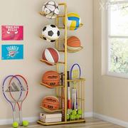 篮球收纳架家用球架排球羽毛球拍，儿童篮球筐健身器材摆放整理