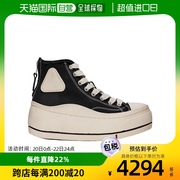 香港直邮r13系带拉链，高帮休闲运动鞋r13s5029001blackcanvas
