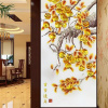 中式玄关装饰壁画事事如意竖版墙纸入户走廊过道壁纸寓意好柿子画