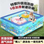 少儿充气游泳池家用加厚超大号可折叠游泳池婴儿洗澡桶，小孩戏水池