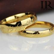欧美复古霍比特人魔戒指环王，戒指钛钢指环罗马文(罗马文)不锈钢饰品