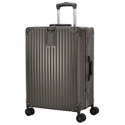 AMBASSADOR大使箱包万向轮铝框拉杆箱pc旅行箱20寸25寸磨砂行李箱