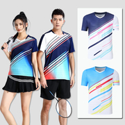 羽毛球上衣女速干男短袖透气团体比赛运动乒乓球队服定制网球球衣