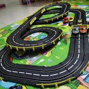 儿童双人竞速轨道四驱对战赛车电动摇控汽车跑道赛道男孩玩具礼物
