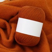 山羊绒毛线手编机织中粗线尾线处理貂绒羊绒毛衣毛线