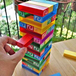 小乖蛋叠叠高积木(高积木，)游戏儿童层，层叠抽积木叠叠乐成人亲子益智玩具
