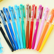 晨光彩色中性笔学生用0.38mm全针管多色水笔新流行AGP62403糖果色手帐笔韩国ins风彩色日记笔做笔记专用笔芯