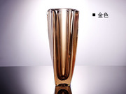 现代简约艺术水晶玻璃花瓶干鲜花，插花水养富贵竹时尚创意花瓶摆件