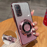 红米k30s手机壳高端渐变闪粉时尚适用redmik30s至尊版创意磁吸支架全包k30pro超薄软壳k30防摔奢华保护套