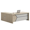巴洛卡办公桌现代简约主管，桌2米板式班台桌13d2004橡木色