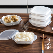 日本进口米饭盒，微波炉加热上班族便当盒冰箱，专用收纳盒冷冻保鲜盒