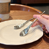 高颜值创意小勺!出口304不锈钢高级感咖啡，勺搅拌日系复古甜品勺