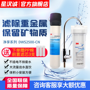 3M净水器净享DWS-2500-CN家用直饮厨房净水机过滤器净水机大流量