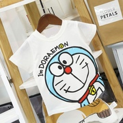 男宝宝机器猫童装夏款儿童短袖T恤男韩版半袖体恤小童哆啦A梦衣服
