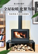 2023年真火燃木壁炉欧式独立式壁炉别墅农村烧柴家用取暖炉