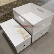 muji无印良品pp收纳盒，文件盒档案盒桌面收纳鞋盒盖子，可层叠整理盒