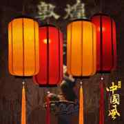 中国风中式吊灯户外羊皮灯笼，挂饰弹力布饭店走廊过道冬瓜灯笼定制