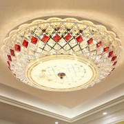 LED吸顶灯欧式圆形水晶卧室灯房间餐厅客厅婚房灯具走廊大厅灯饰