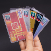 透明身份证件套银行卡套会员卡套磨砂公交卡套PVC防水定制饭卡套