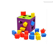 几何形状认知配对万花筒智慧，屋智力盒1-3岁宝宝，早教儿童益智玩具