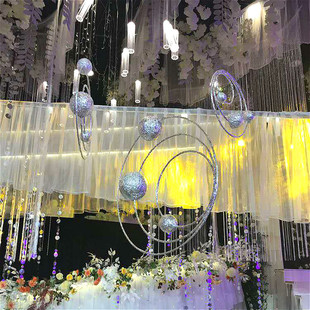 婚庆吊饰太空球婚礼堂，悬挂道具吊顶空中挂件时空，球商场橱窗装饰
