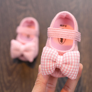 春秋幼儿女公主鞋软牛筋，底婴儿防滑学步鞋，周岁百天0-2岁宝宝单鞋